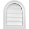 Ekena Millwork Round Top Surface Mount PVC Gable Vent: Functional, w/ 2"W x 1-1/2"P Brickmould Frame, 14"W x 18"H GVPRT14X1802SF - alternate 1